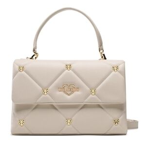 NWT Love Moschino Cream Quilted Borsa Crossbody Bag